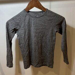 Icebreaker Kids Long Sleeve Tee - Charcoal *base layer